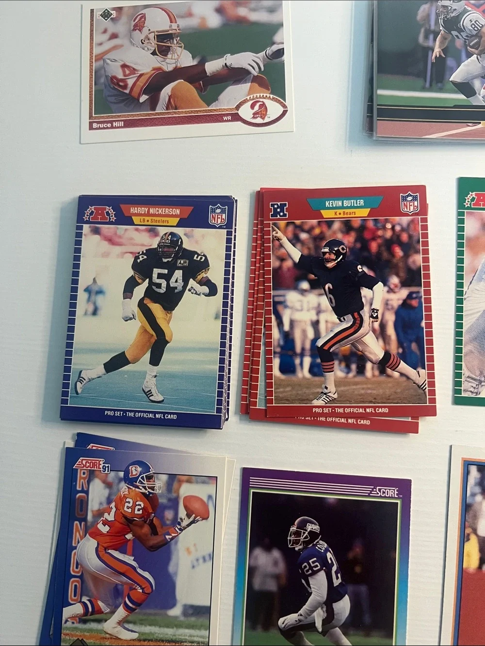 87 Vintage NFL Football Card Lot - Great for Collectors